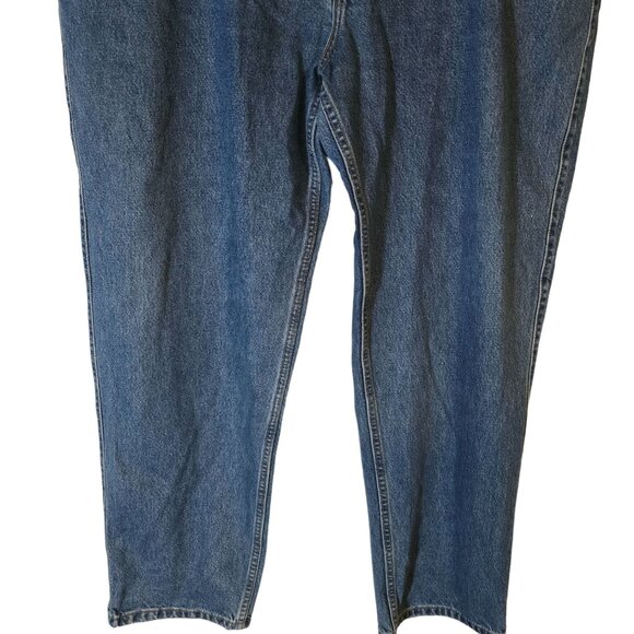 Vintage Levis 545 Denim Blue Jeans 44X32 Straight Leg Loose Fit - Picture 3 of 6